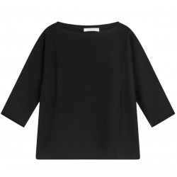 LIVIANA CONTI maglia donna nera asimmetrica L4SA62 MADE IN ITALY