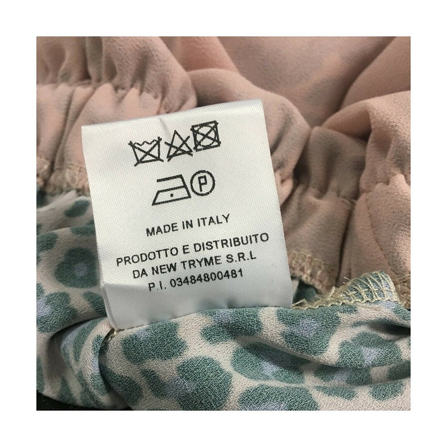 IL THE DELLE 5 Abito donna maculato manica lunga pizzo DORIS35 ST MADE IN ITALY