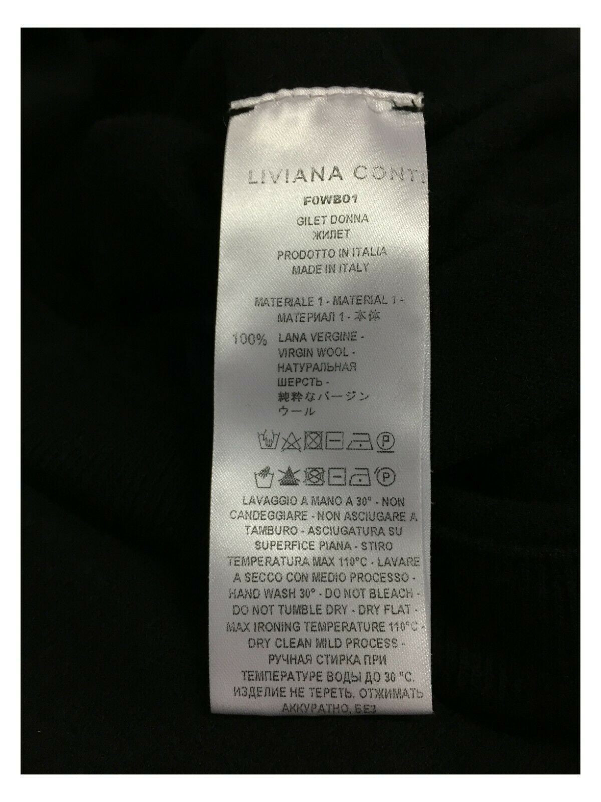 LIVIANA CONTI maglia donna over nera mezze maniche F0WB01  MADE IN ITALY