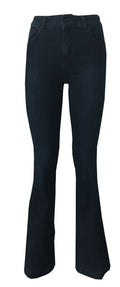 7.24 jeans donna scuro a zampa mod EVELIN MADE IN ITALY