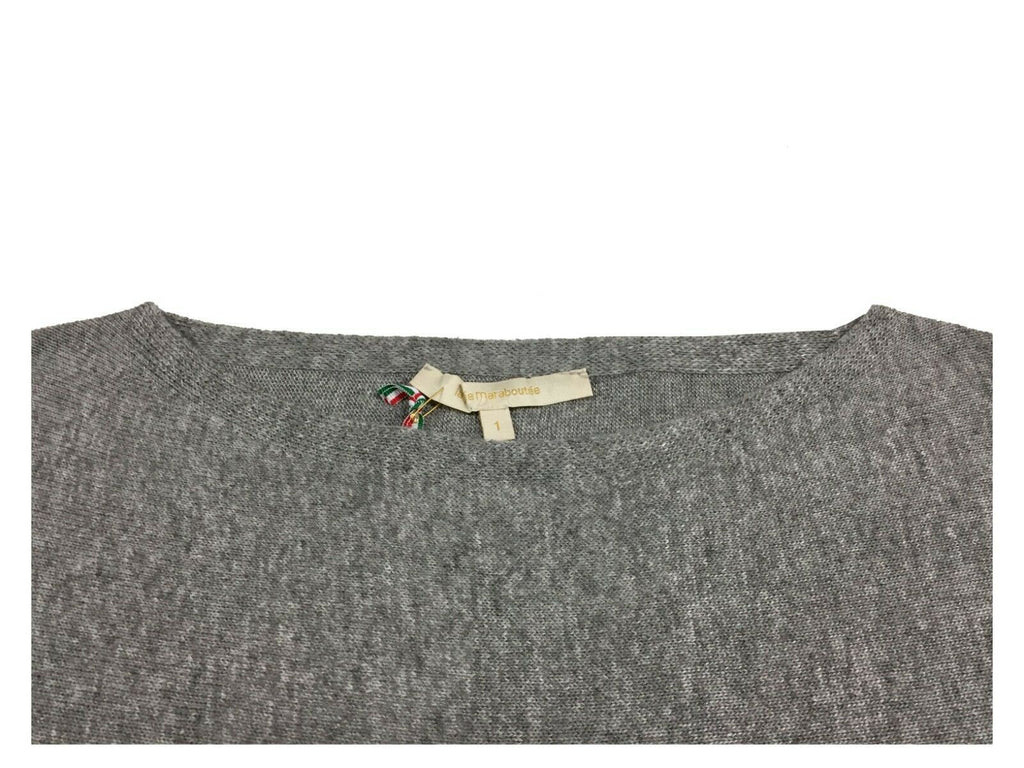 LA FEE MARABOUTEE maglia donna girocollo over manica lunga FC5111 MADE IN ITALY