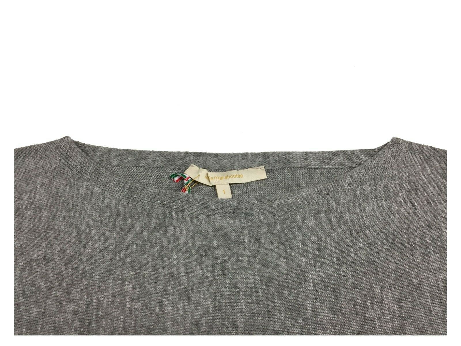 LA FEE MARABOUTEE maglia donna girocollo over manica lunga FC5111 MADE IN ITALY