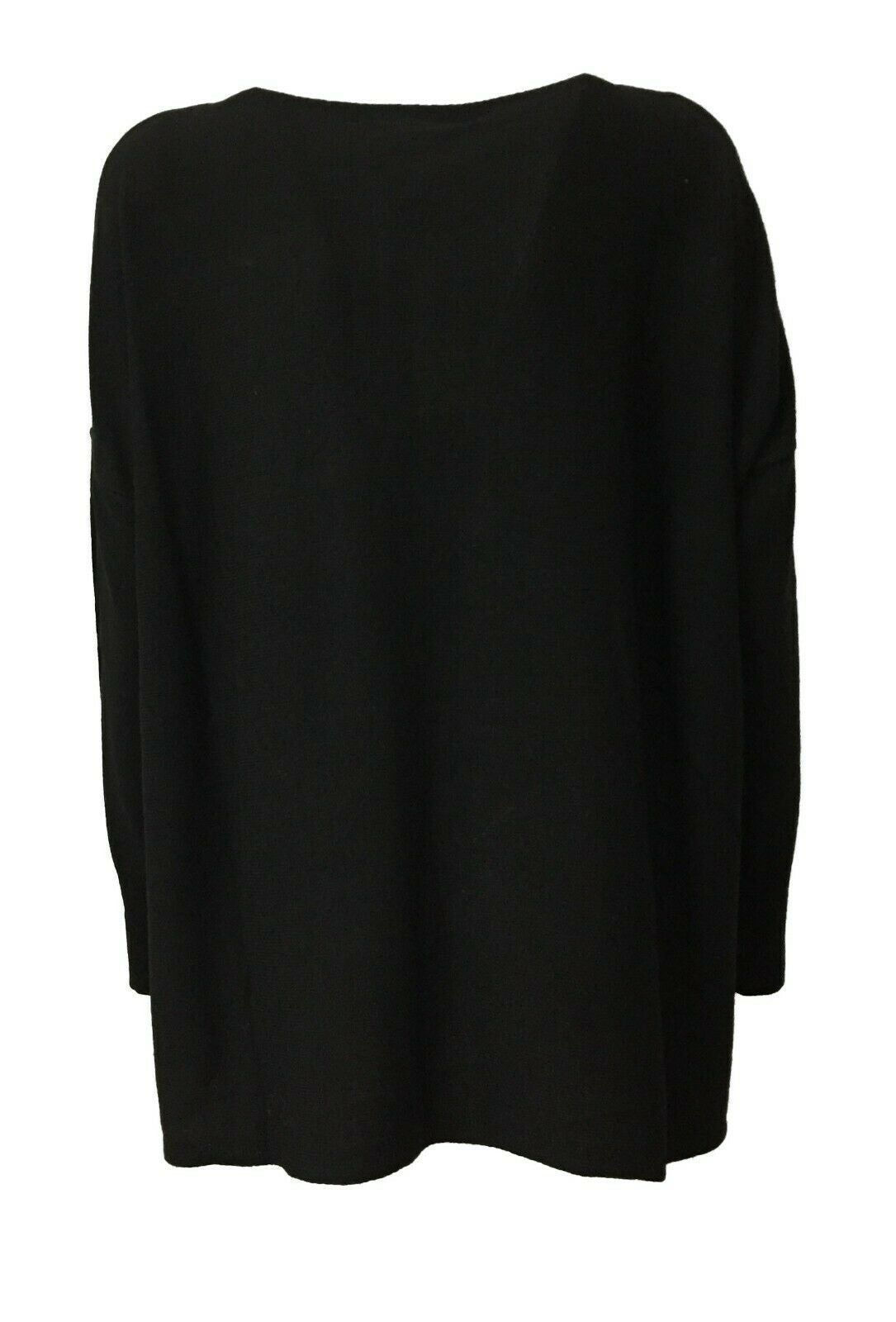 LA FEE MARABOUTEE maglia donna girocollo over manica lunga FC5111 MADE IN ITALY