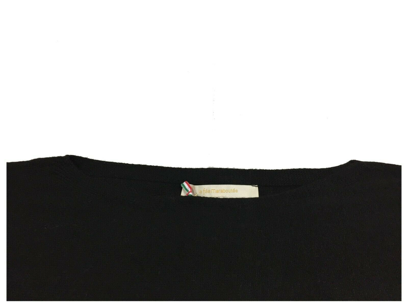 LA FEE MARABOUTEE maglia donna girocollo over manica lunga FC5111 MADE IN ITALY