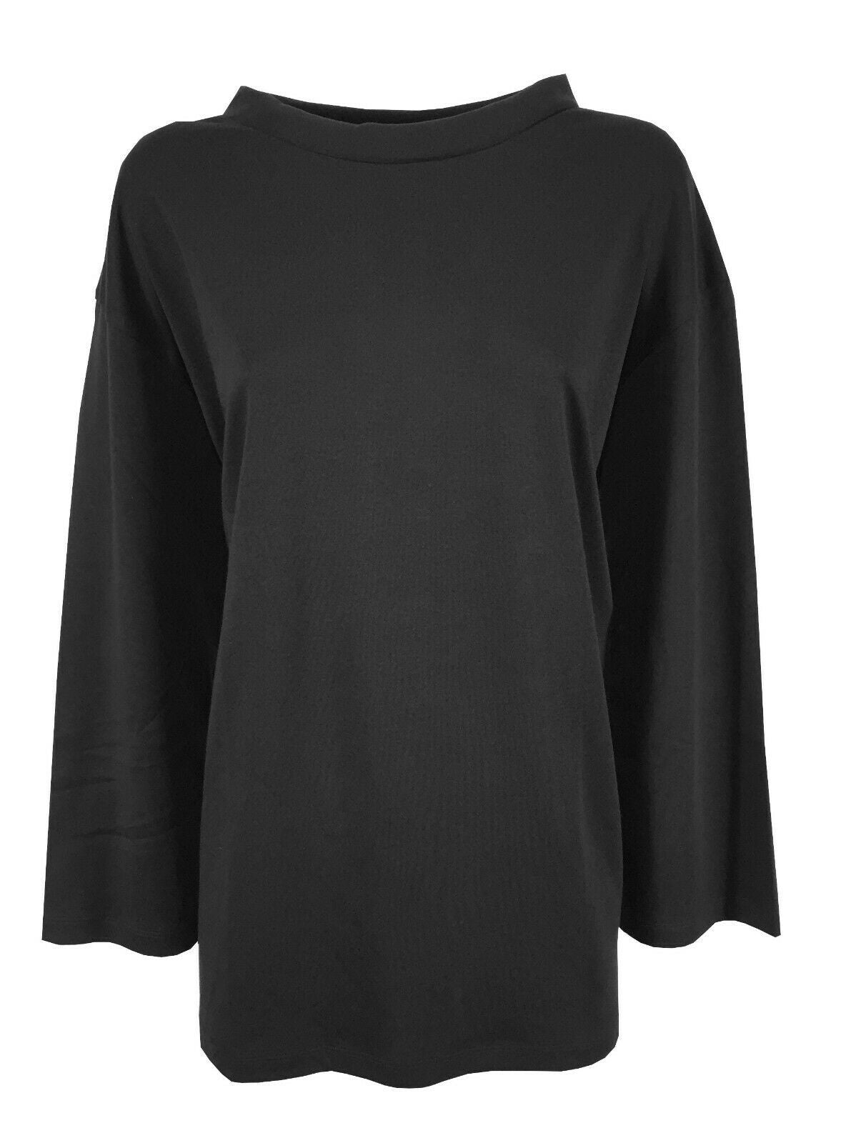 HUMILITY 1949 maglia donna over nero manica lunga art HB2144  MADE IN PORTUGAL