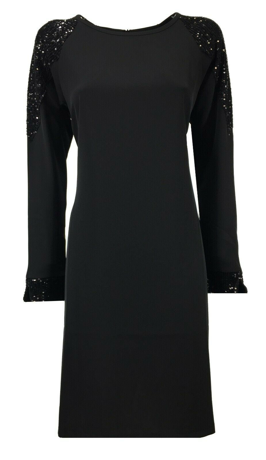 LA FEE MARABOUTEE abito donna manica lunga  nero art FC5114  MADE IN ITALY