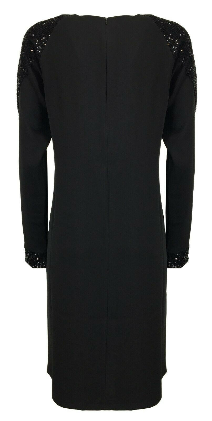 LA FEE MARABOUTEE abito donna manica lunga  nero art FC5114  MADE IN ITALY