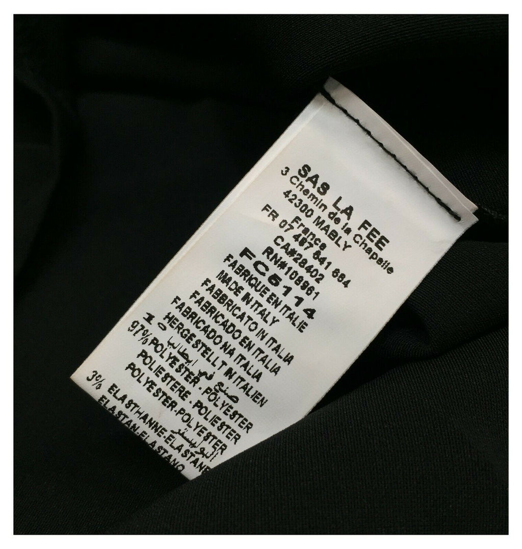 LA FEE MARABOUTEE abito donna manica lunga  nero art FC5114  MADE IN ITALY