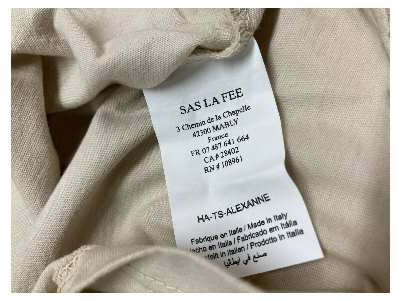 HUMILITY t-shirt donna mezza manica girocollo art HA-TS-ALEXANNE 100% cotone MADE IN ITALY