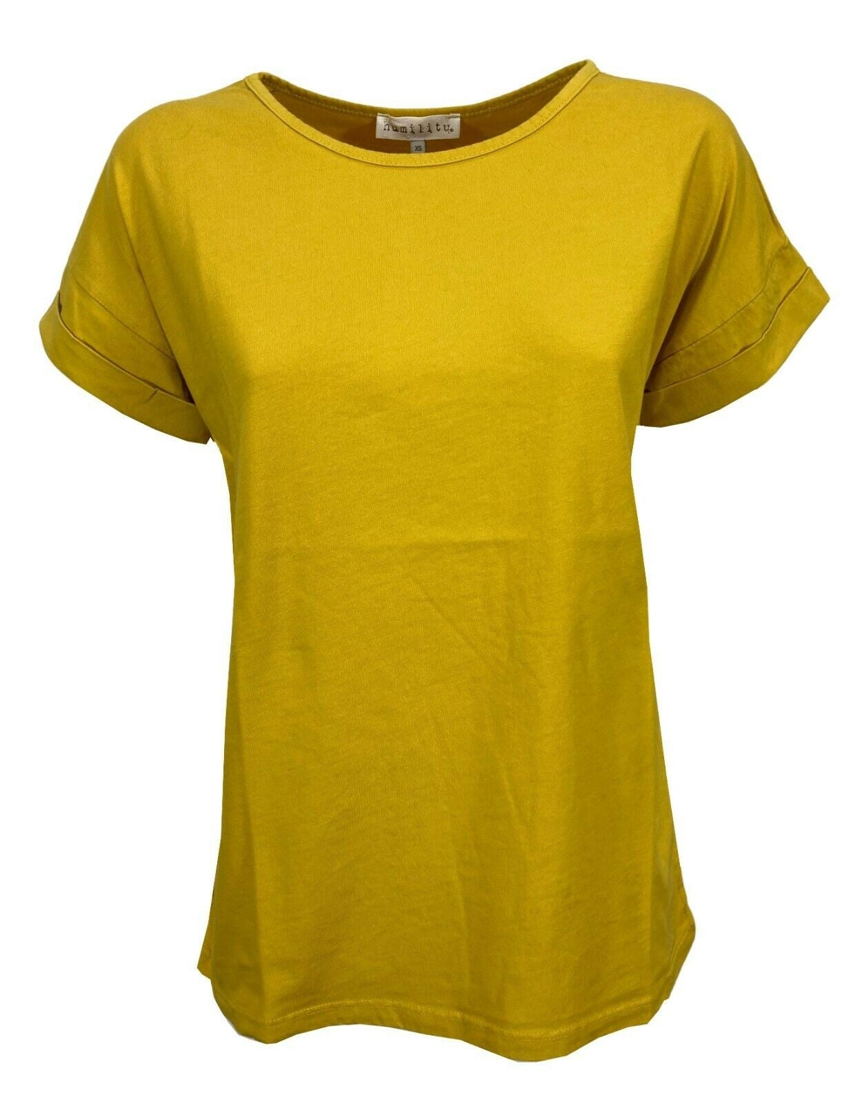HUMILITY t-shirt donna mezza manica girocollo art HA-TS-ALEXANNE 100% cotone MADE IN ITALY