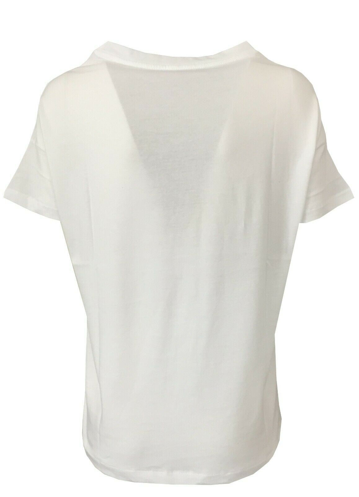 EMPATHIE T-shirt donna bianca mezza manica S2100304 100% cotone MADE IN ITALY