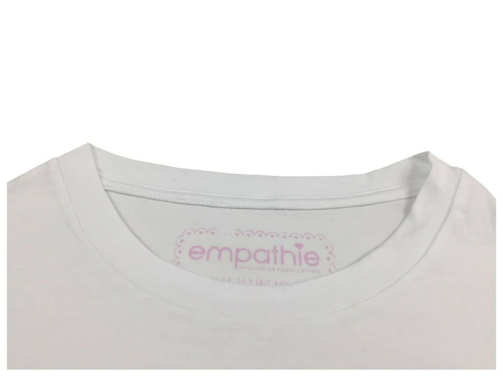 EMPATHIE T-shirt donna bianca mezza manica S2100304 100% cotone MADE IN ITALY