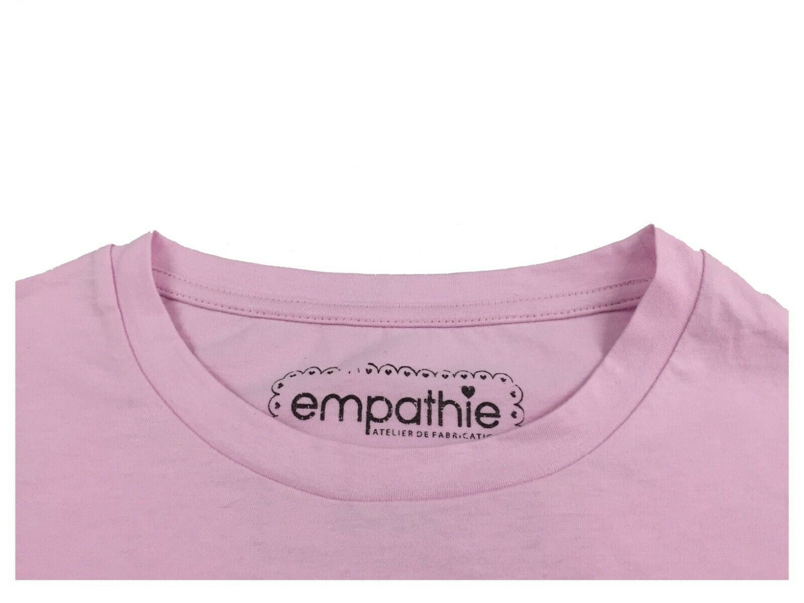 EMPATHIE T-shirt donna rosa mezza manica S2100302 100% cotone MADE IN ITALY