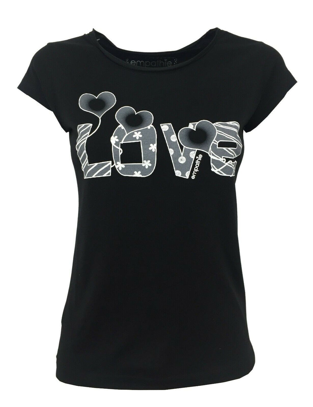 EMPATHIE T-shirt donna mezza manica mod S2100105 100% cotone MADE IN ITALY