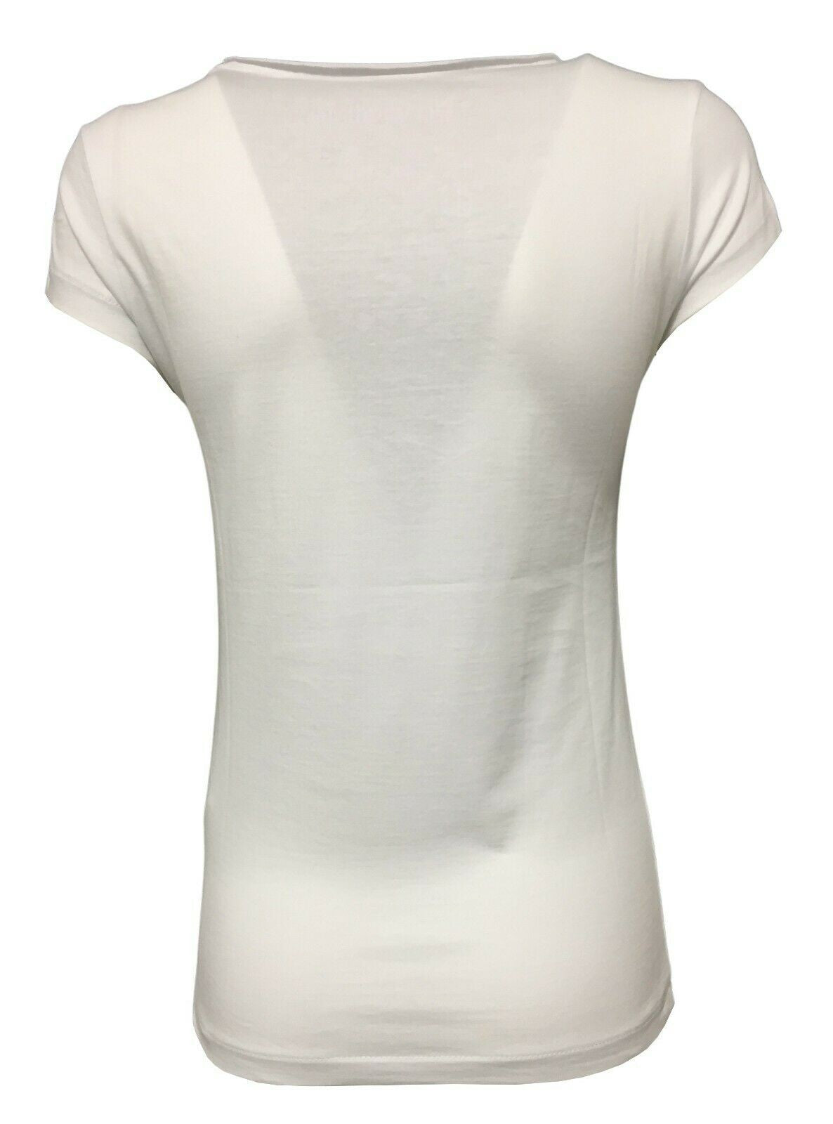 EMPATHIE T-shirt donna mezza manica bianca mod S2100107 100% cotone MADE IN ITALY