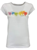 EMPATHIE T-shirt donna mezza manica bianca mod S2100107 100% cotone MADE IN ITALY