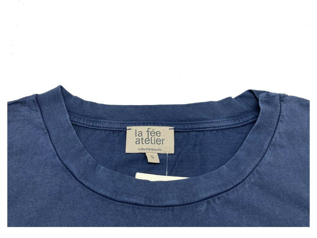 LA FEE MARABOUTEE t-shirt donna  lavaggio used art FA-TS-MAE 100% cotone MADE IN ITALY