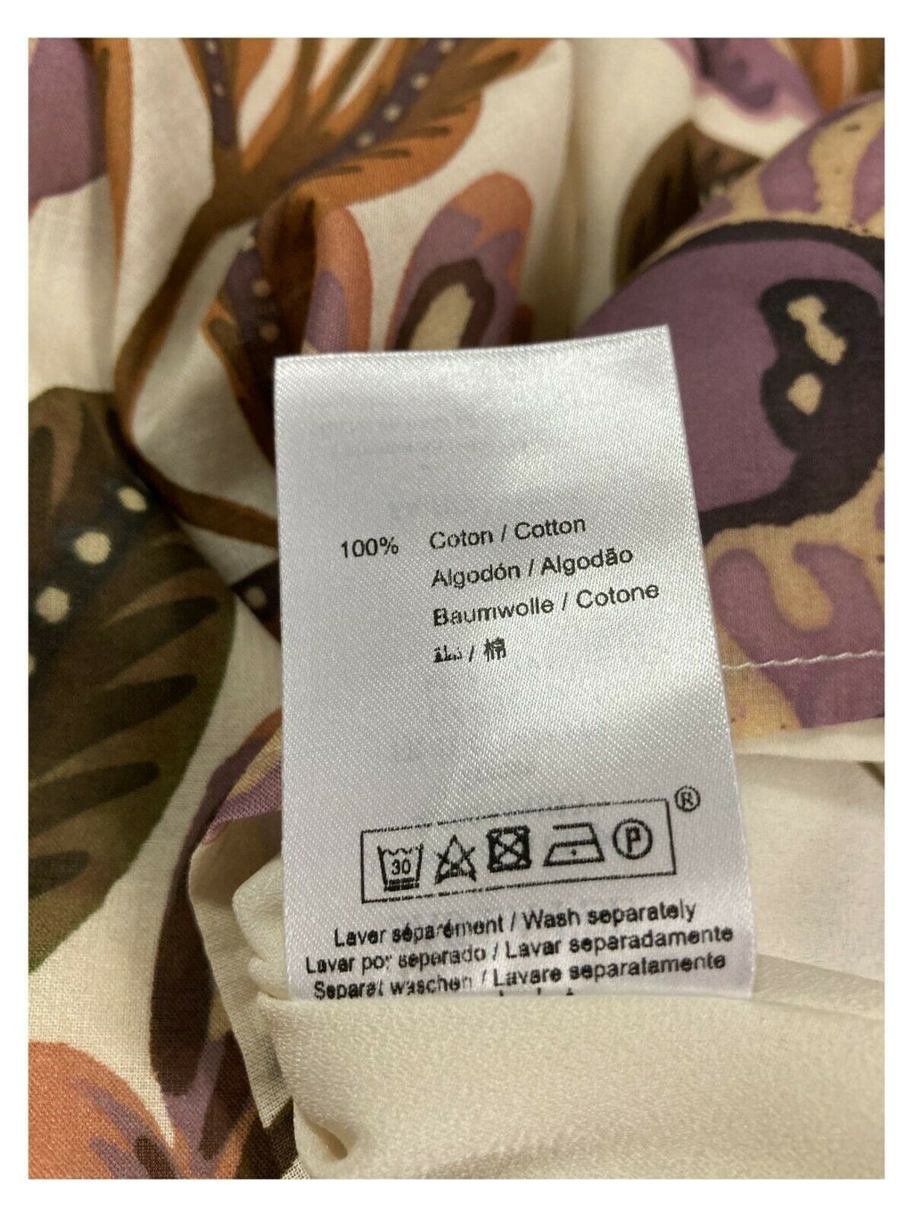 LA FEE MARABOUTEE abito donna foderato fantasia floreale moro/rosa art FA-RO-LYNCIA 100% cotone MADE IN ITALY