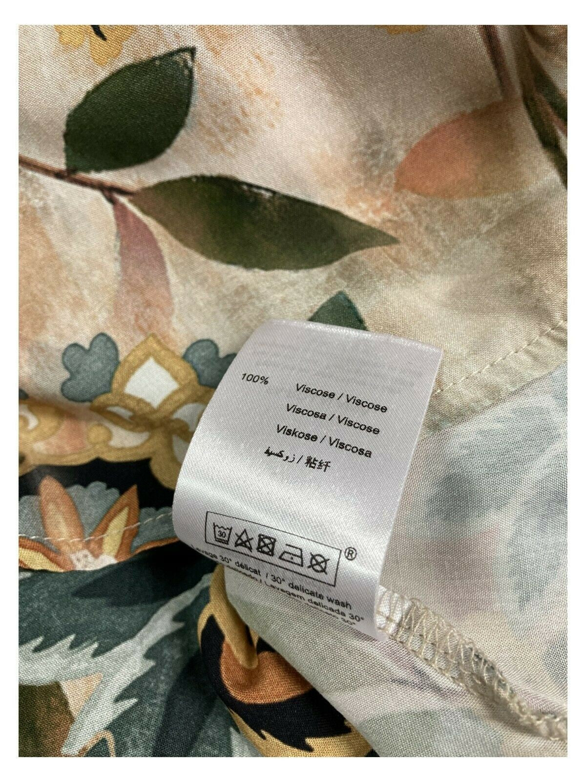 LA FEE MARABOUTEE abito donna fantasia beige/giallo/verde art FA-RO-LALAINA MADE IN ITALY