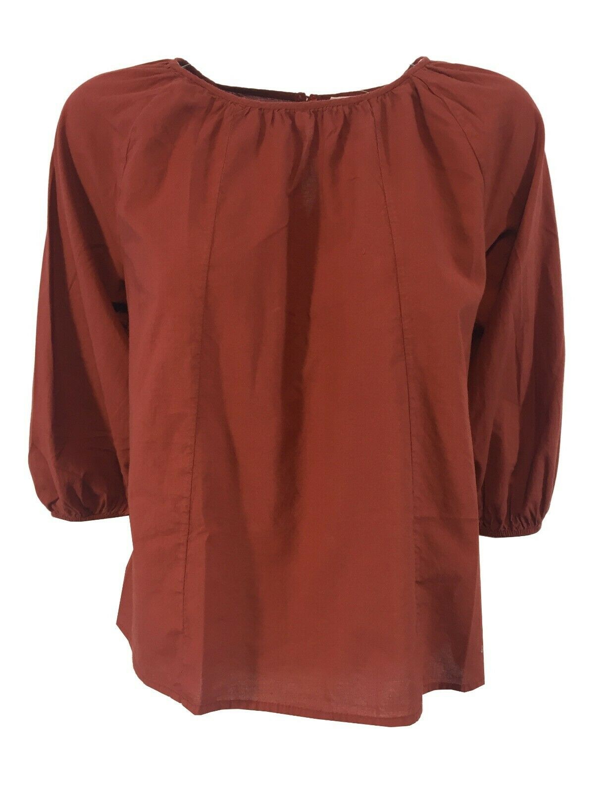 HUMILITY 1949 blusa donna colore mattone art HA-TO-CECILIE 100% cotone MADE IN ITALY