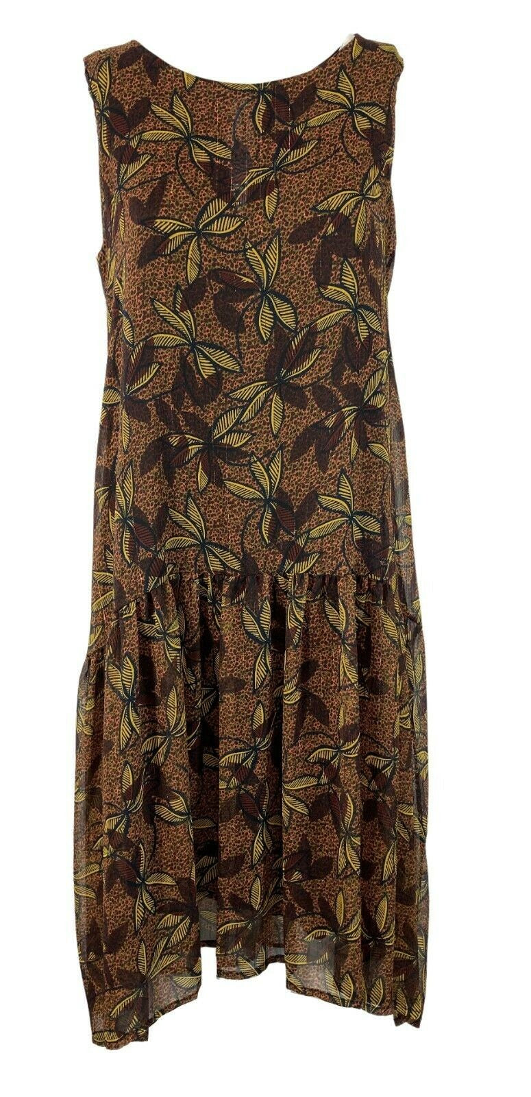 LA FEE MARABOUTEE abito donna fantasia nero/moro/lurex art FA-RO-LIBRE MADE IN ITALY