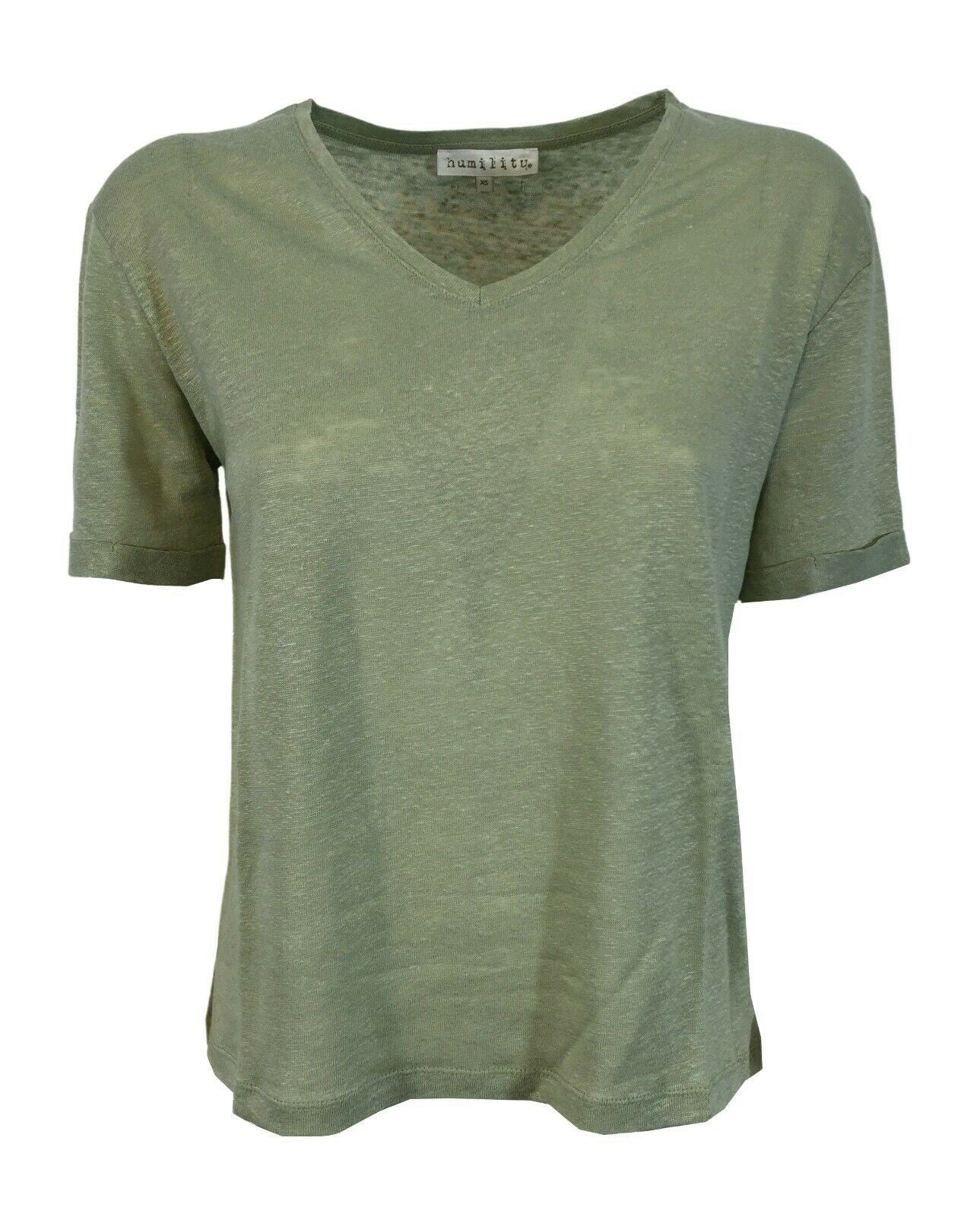 HUMILITY 1949 t-shirt donna HA-TS-HACINA 100% lino