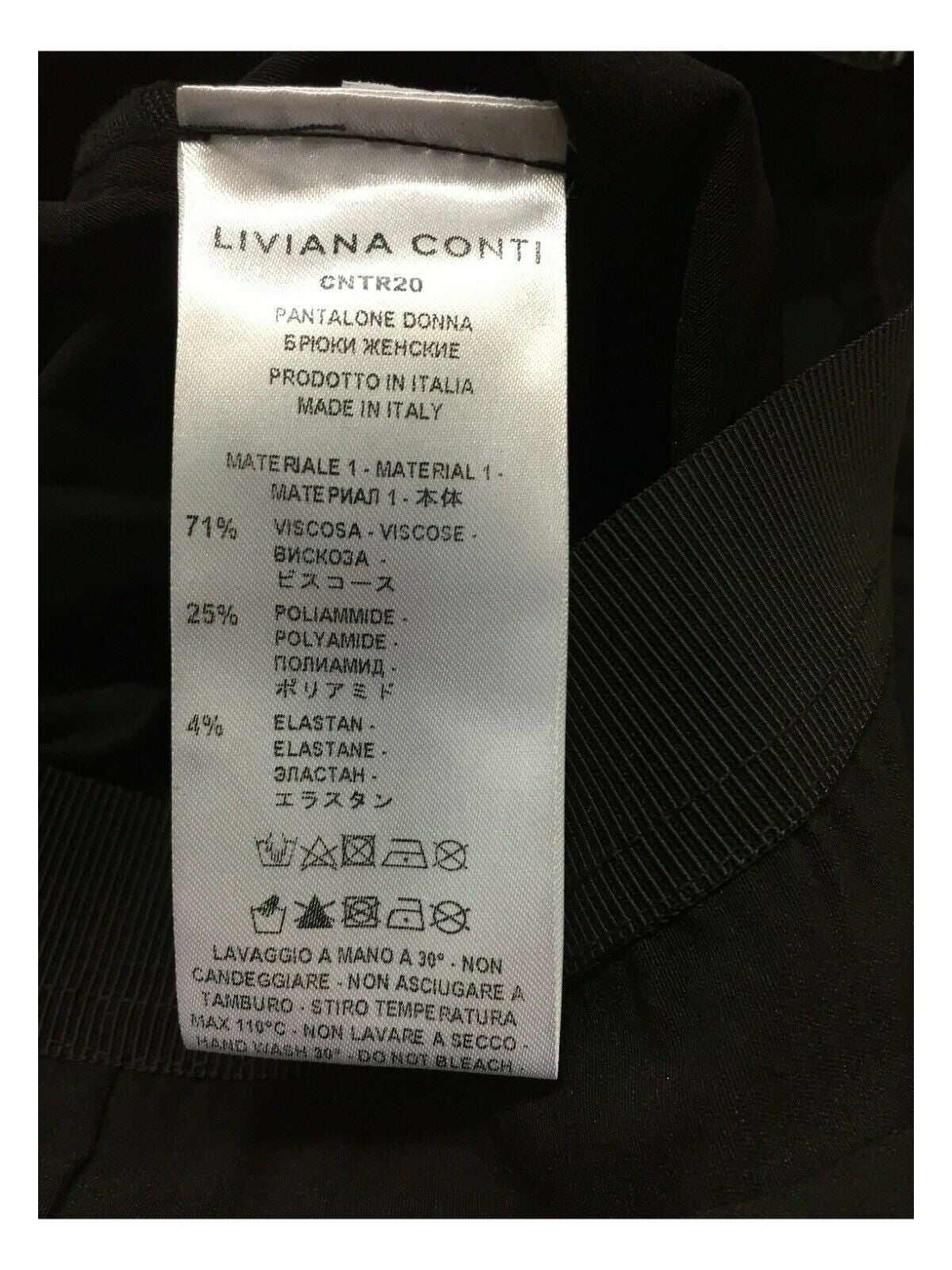 LIVIANA CONTI pantalone donna modello leggings tessuto bengalina CNTR20 MADE IN ITALY