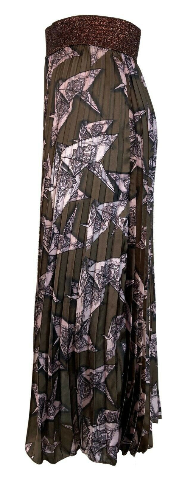 IL THE DELLE 5 gonna donna plissé art LILY 56ST 100% poliestere MADE IN ITALY