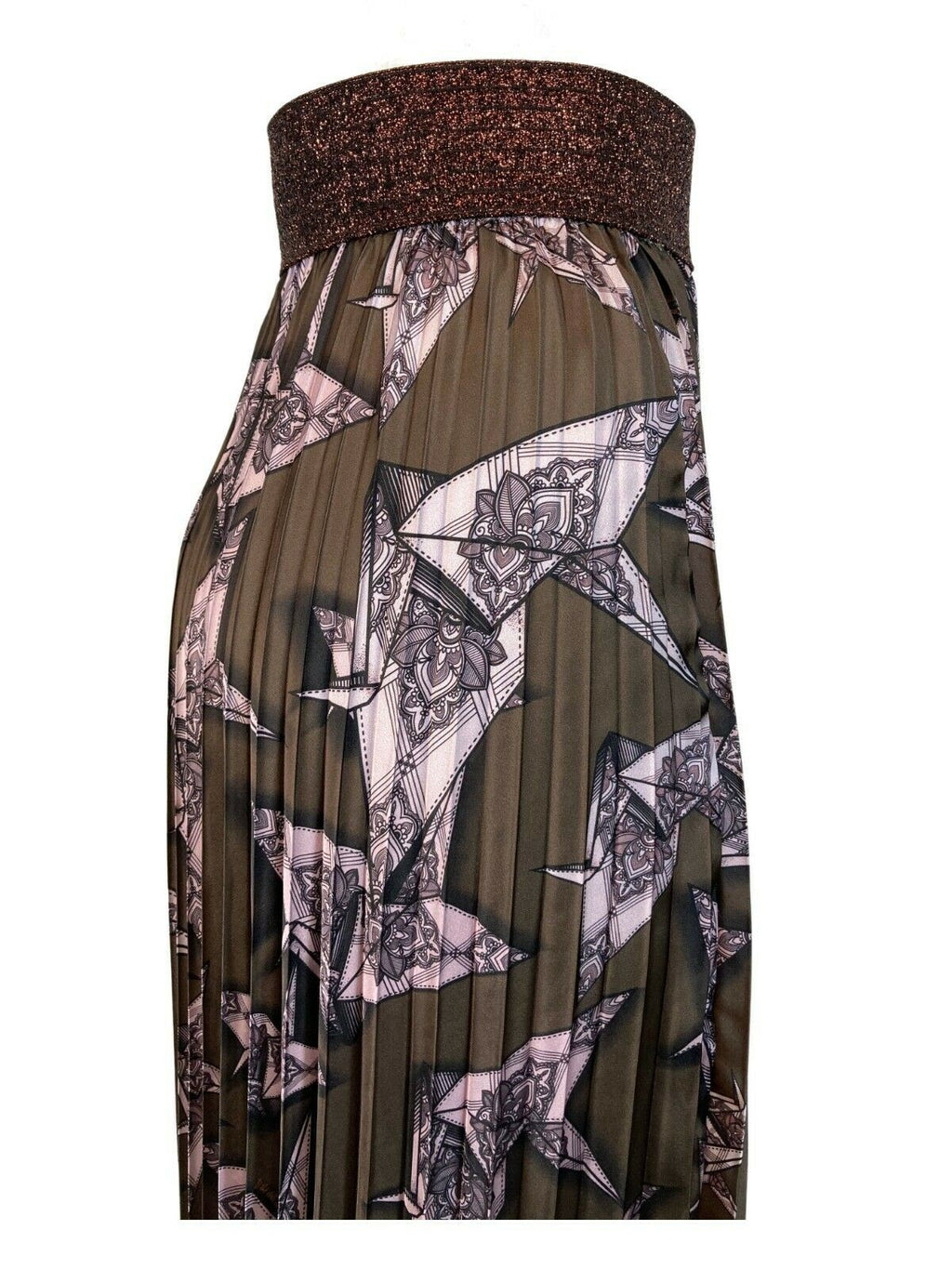 IL THE DELLE 5 gonna donna plissé art LILY 56ST 100% poliestere MADE IN ITALY