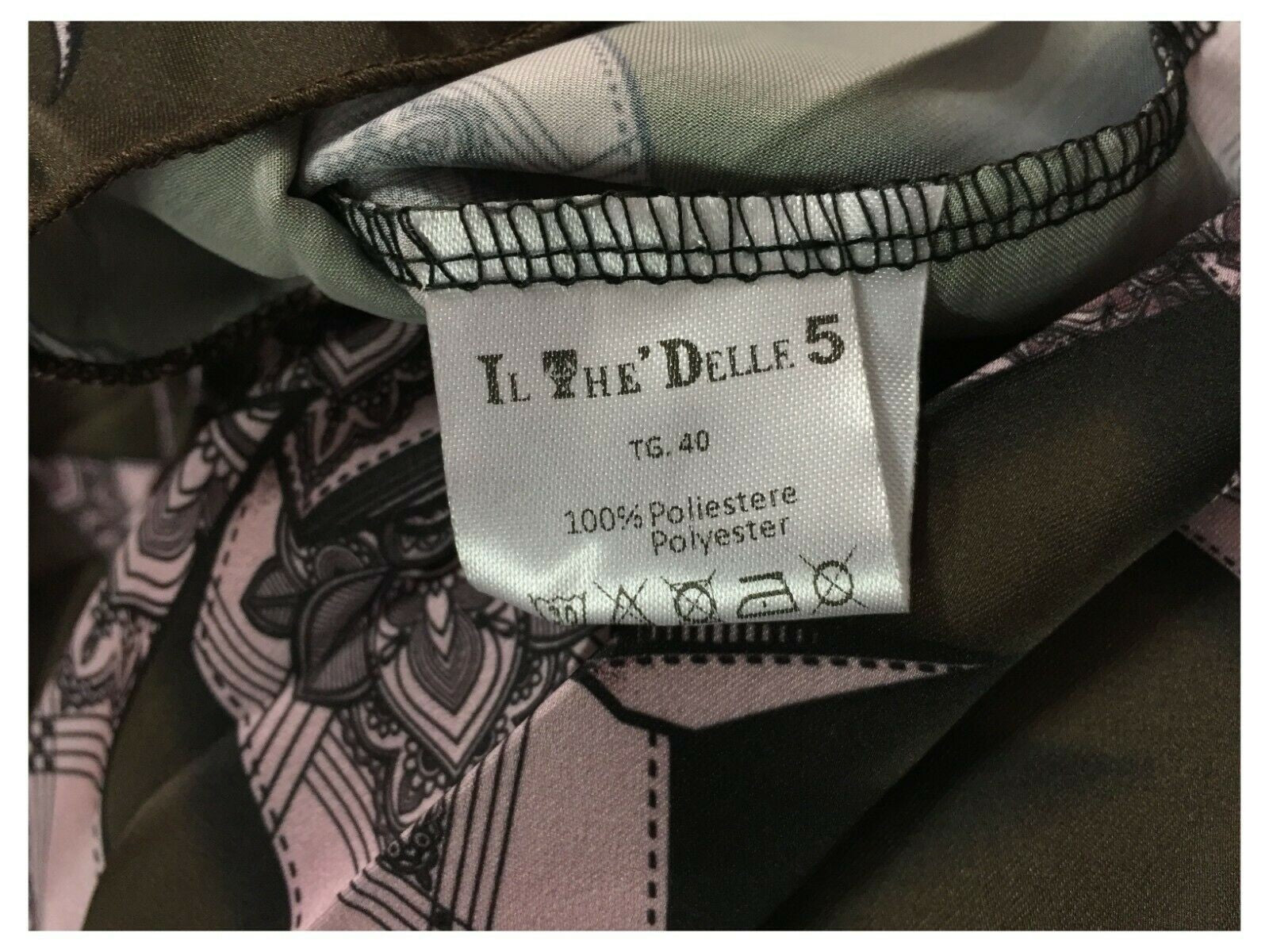 IL THE DELLE 5 gonna donna plissé art LILY 56ST 100% poliestere MADE IN ITALY