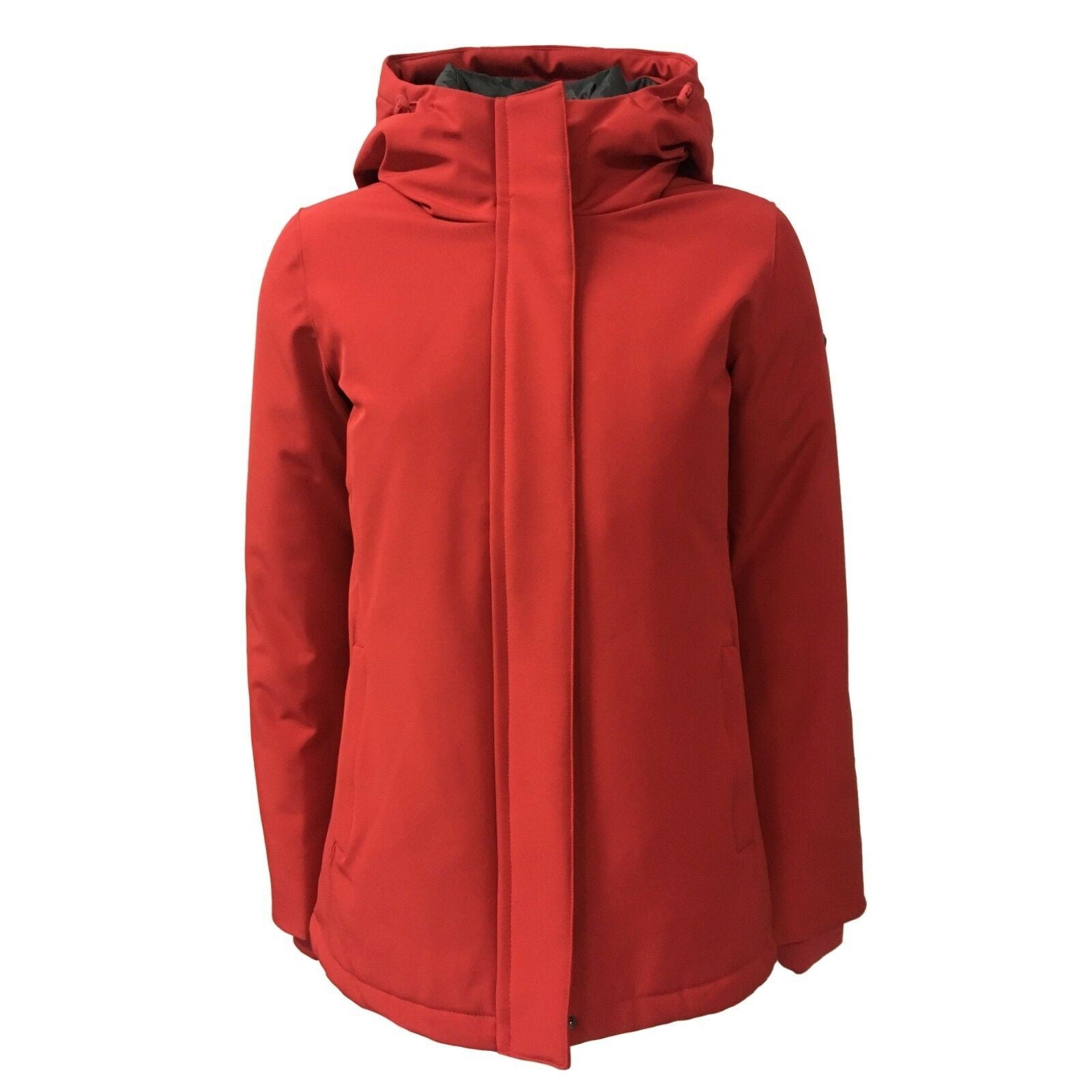 NORWAY giaccone donna rosso con cappuccio fisso in piuma mod MARTHA 85712