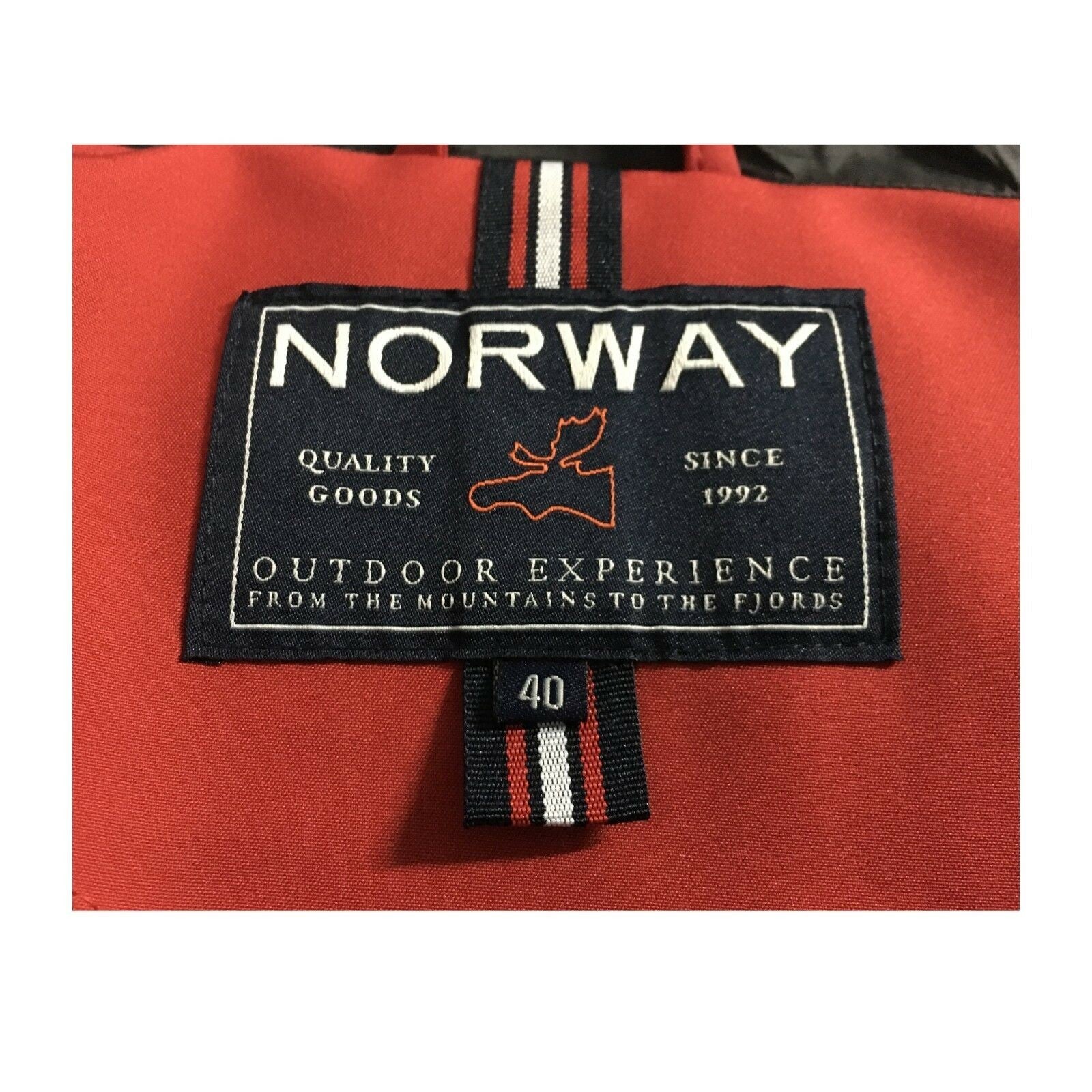 NORWAY giaccone donna rosso con cappuccio fisso in piuma mod MARTHA 85712