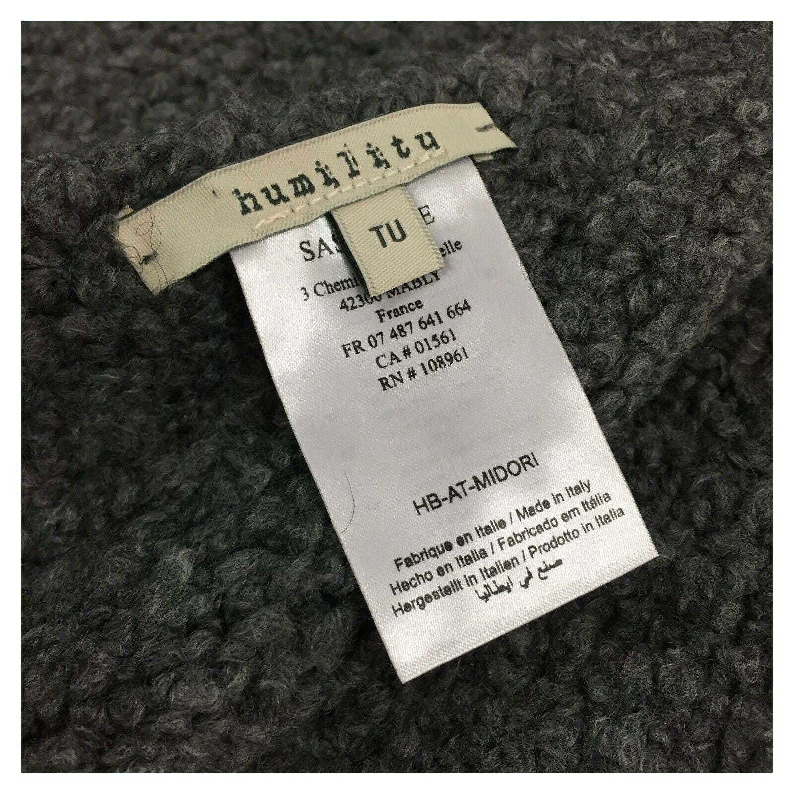 HUMILITY 1949 sciarpa donna bouclé art HB-AT-MIDORI MADE IN ITALY