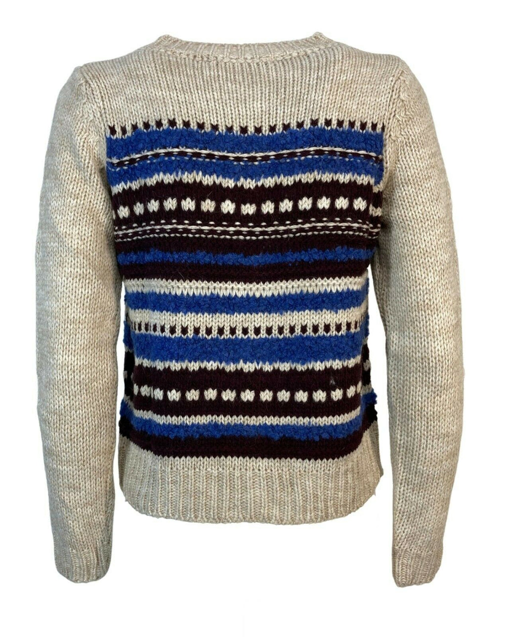 LA FEE MARABOUTEE cardigan écru inserti azzurro/bluette art FB-GI-CHABADI