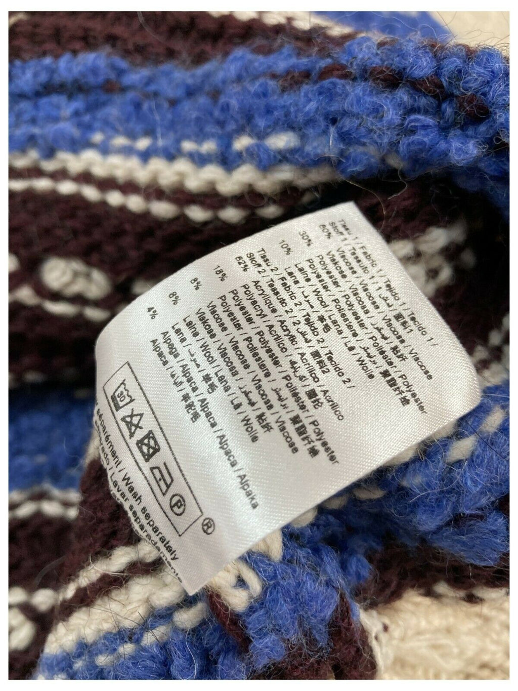 LA FEE MARABOUTEE cardigan écru inserti azzurro/bluette art FB-GI-CHABADI