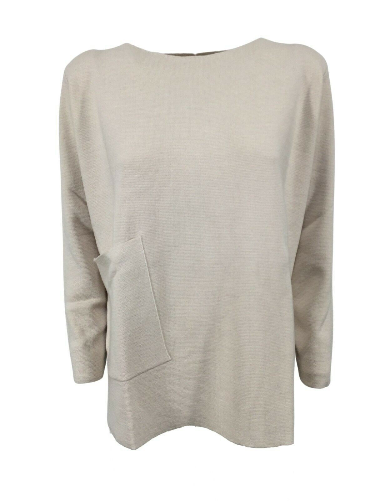 ANNA SERAVALLI maglia donna girocollo art S1044 50% lana 50% acrilico MADE IN ITALY