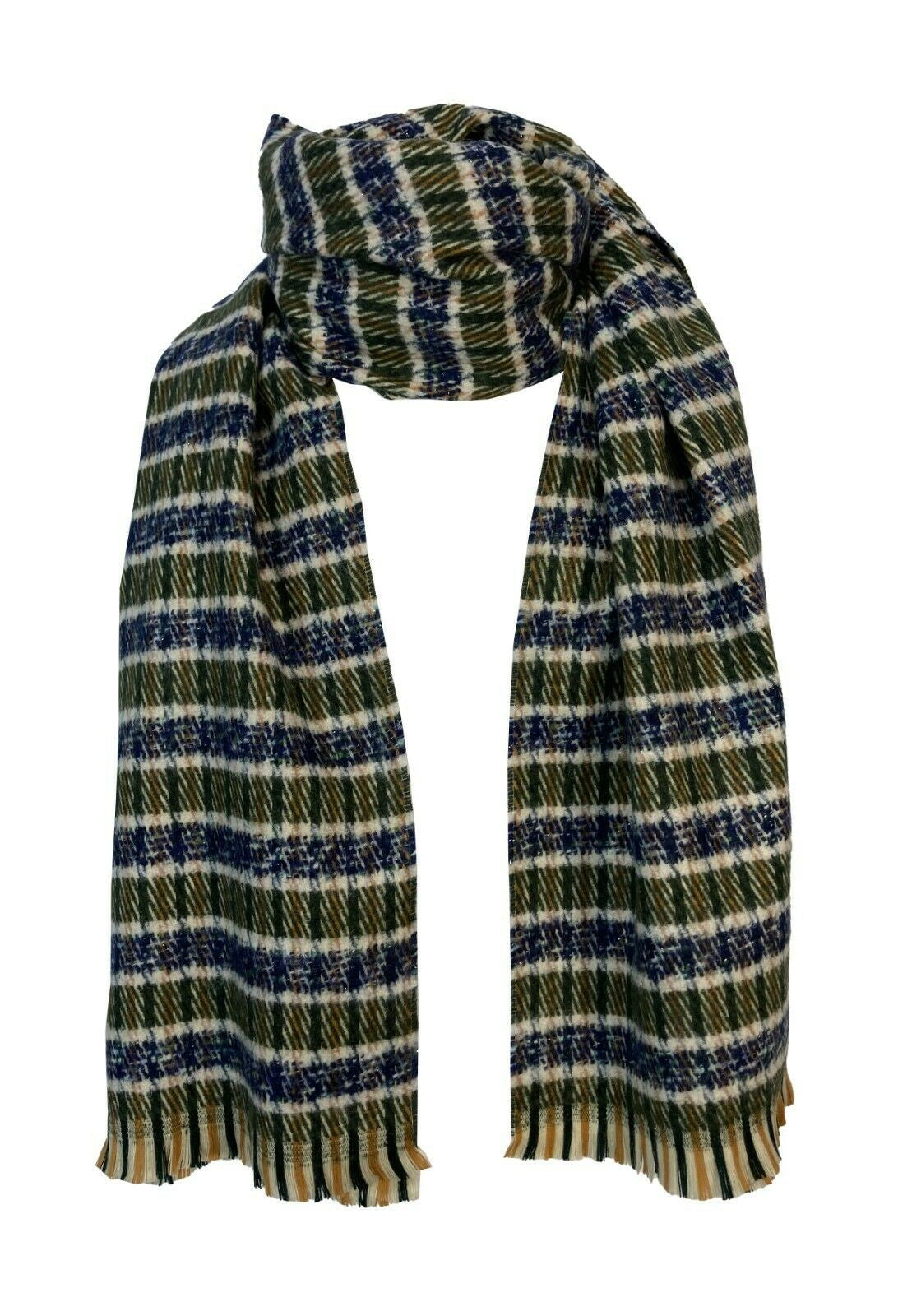 LA FEE MARABOUTEE sciarpa donna quadri multicolor art FB-AT-CLOE MADE IN FRANCE