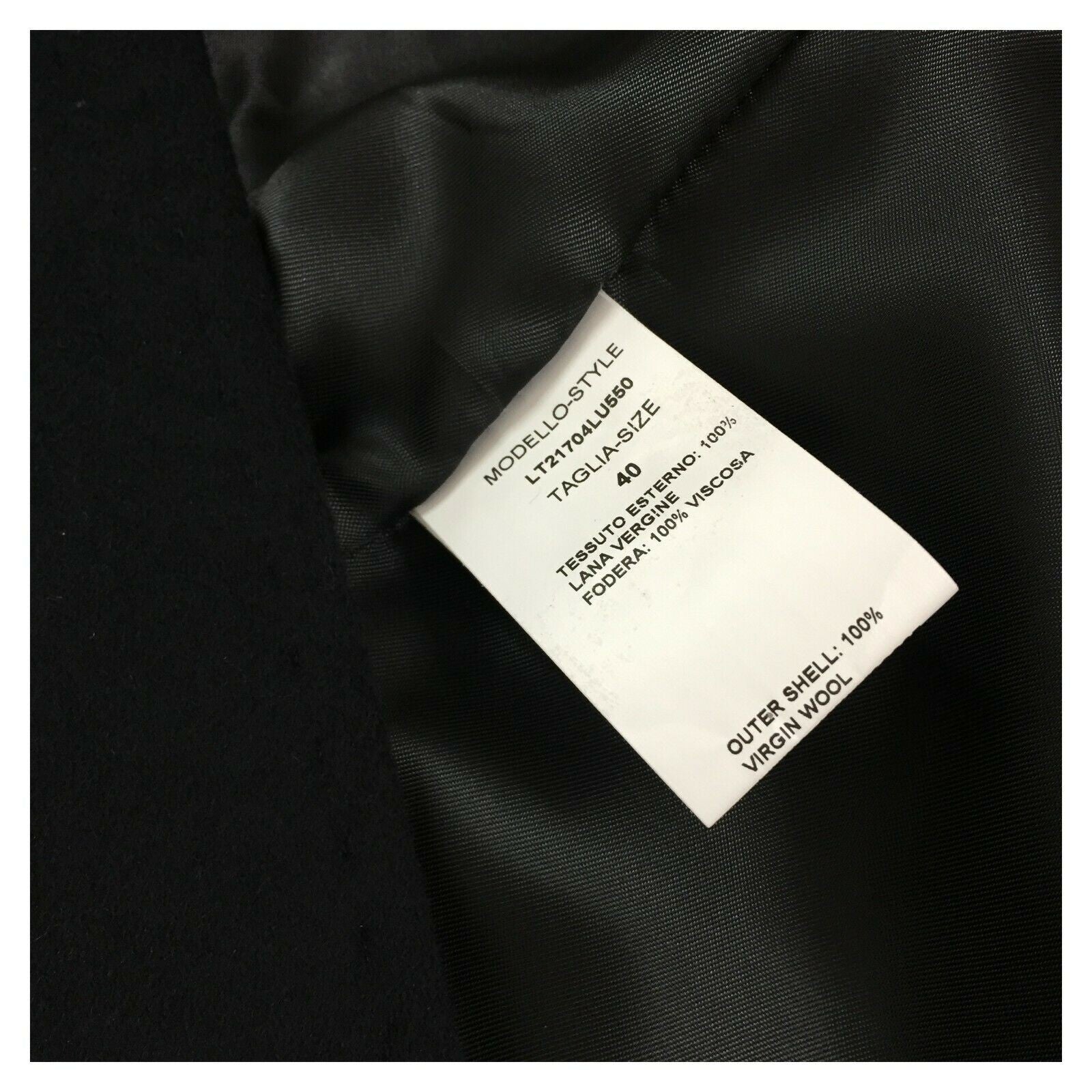 LUCREZIA T cappotto donna monopetto 2 bottoni slim art L21704LU550 100% lana MADE IN ITALY