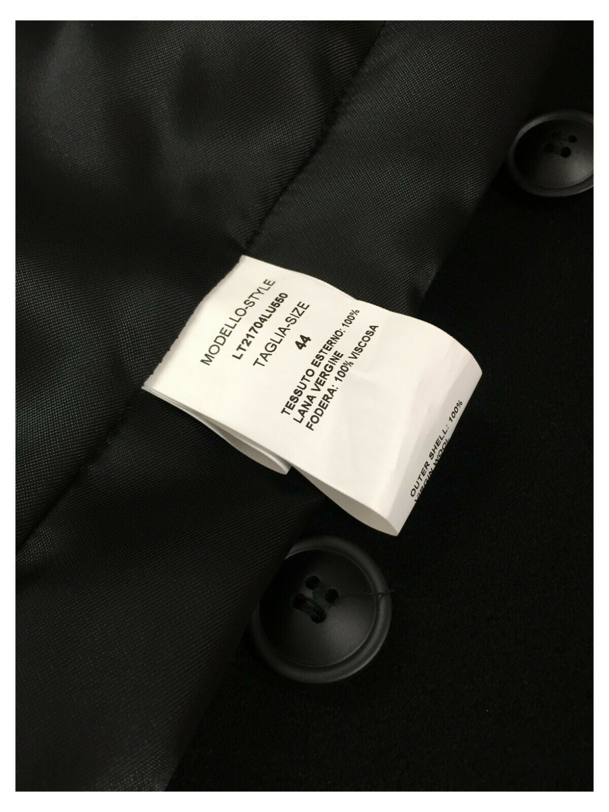 LUCREZIA T cappotto donna monopetto 2 bottoni slim art L21704LU550 100% lana MADE IN ITALY