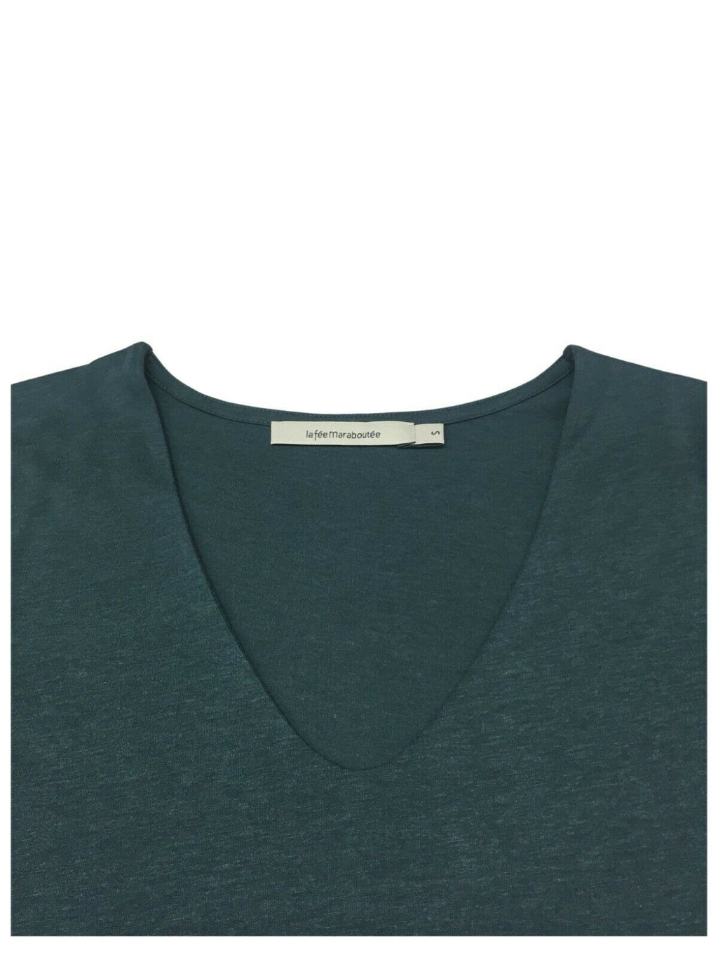 LA FEE MARABOUTEE t-shirt donna manica lunga collo a v  art FB-TS-CANIL MADE IN PORTUGAL