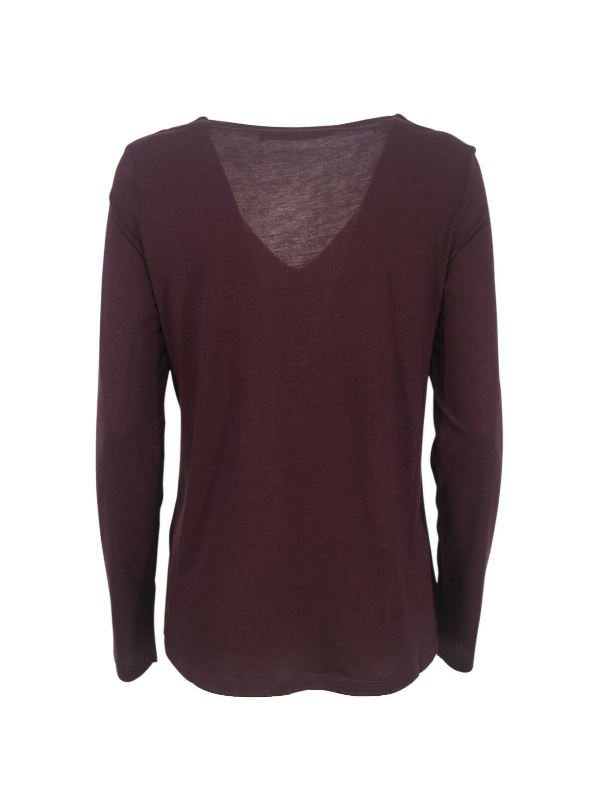 LA FEE MARABOUTEE t-shirt donna manica lunga collo a v  art FB-TS-CANIL MADE IN PORTUGAL