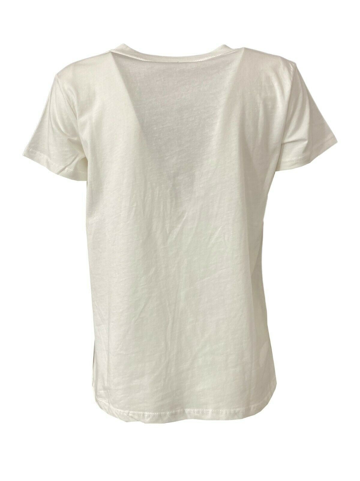 HUMILITY 1949 t-shirt donna mezza manica bianca stampa nero art HB-TS-MILDRED 100% cotone MADE IN ITALY