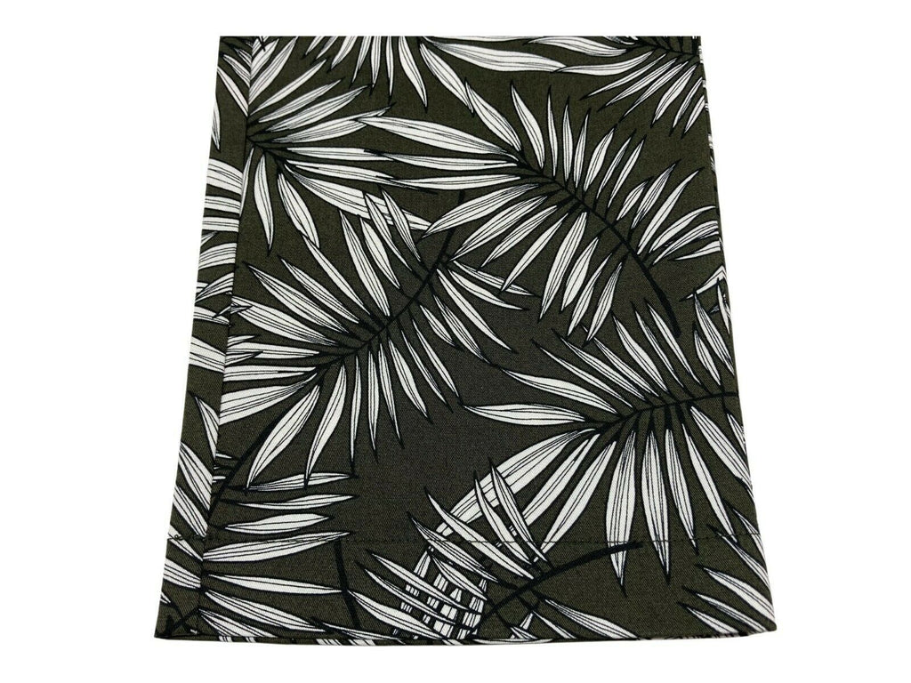 LA FEE MARABOUTEE pantalone donna fantasia foglie militare/bianco/nero art FA-PA-MICHELE MADE IN ITALY