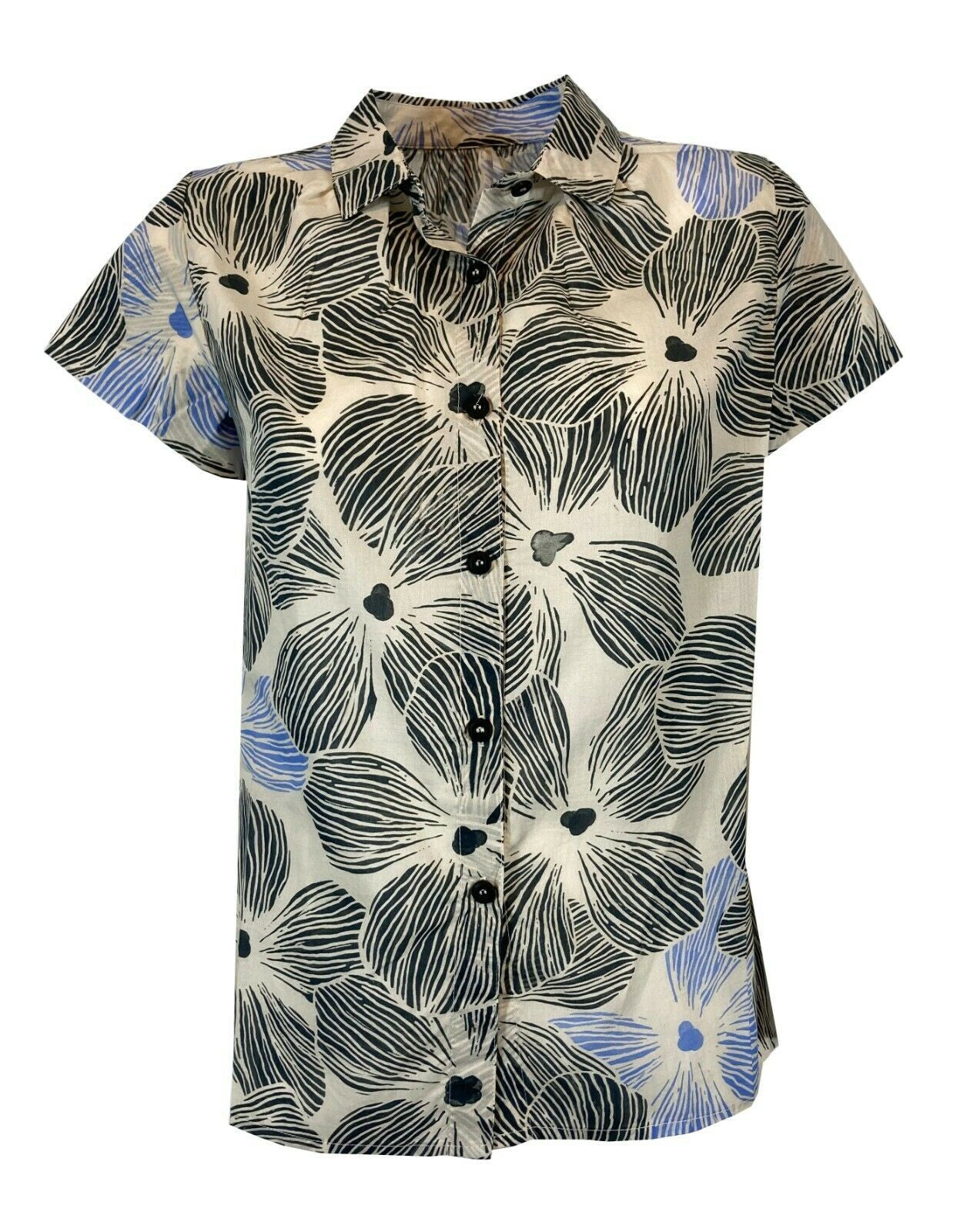 4.10 by BKØ camicia donna voile di cotone DD2410 FANTASIA 100% cotone MADE IN ITALY