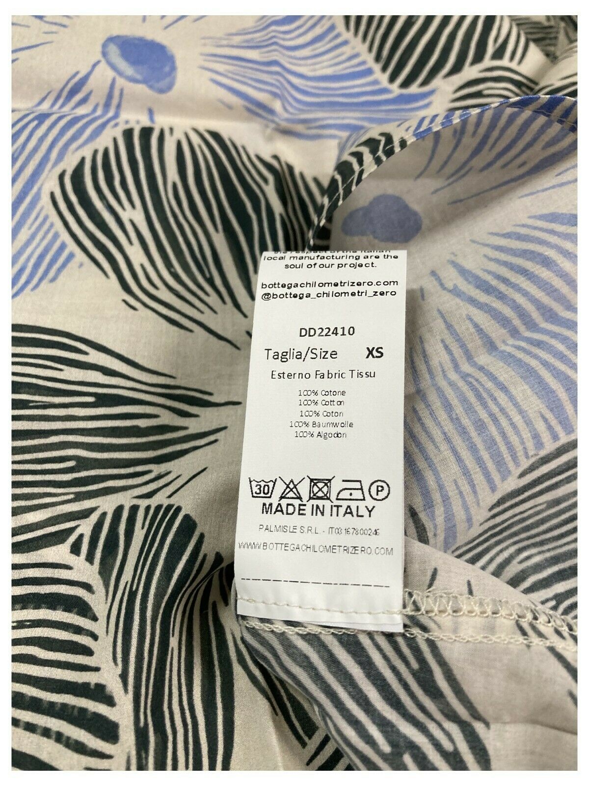 4.10 by BKØ camicia donna voile di cotone DD2410 FANTASIA 100% cotone MADE IN ITALY