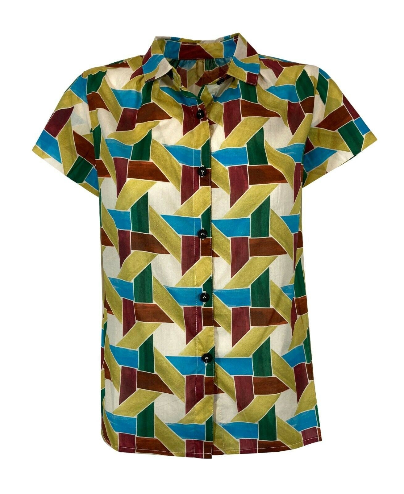 4.10 by BKØ camicia donna voile di cotone DD2410 FANTASIA 100% cotone MADE IN ITALY