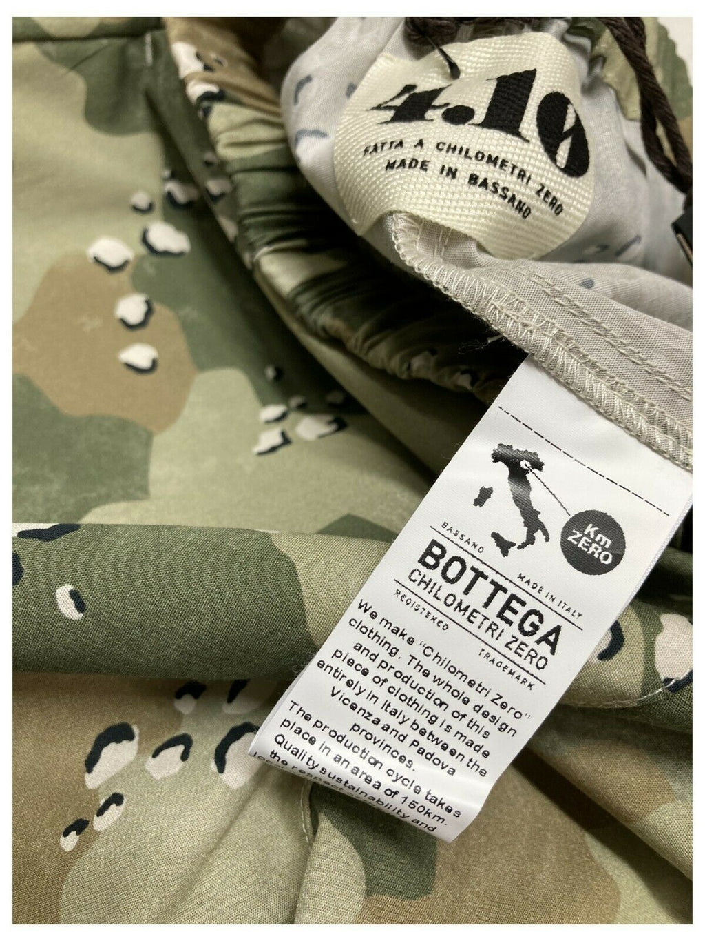 4.10 by BKØ pantalone donna fantasia art DD22455 MICENE 100% cotone MADE IN ITALY