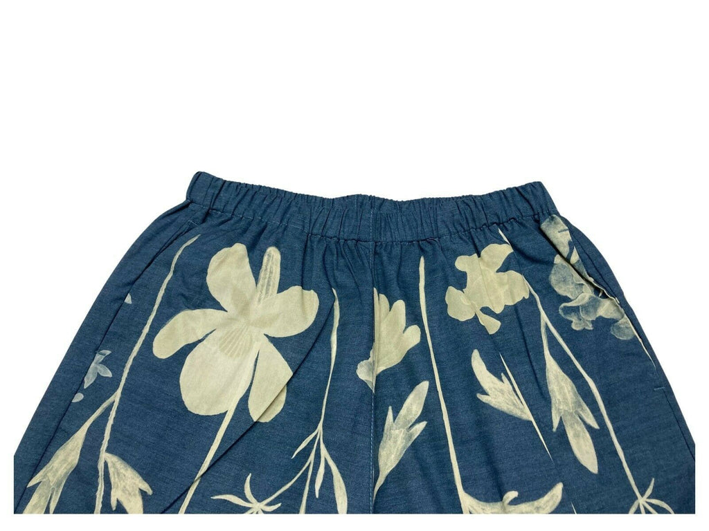 4.10 by BKØ pantalone donna fantasia art DD22455 MICENE 100% cotone MADE IN ITALY