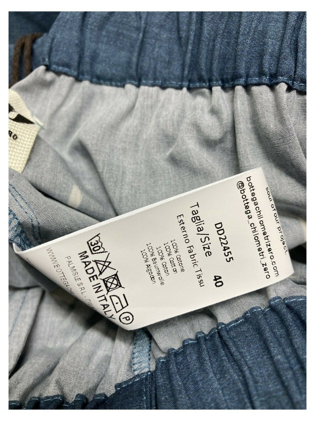 4.10 by BKØ pantalone donna fantasia art DD22455 MICENE 100% cotone MADE IN ITALY