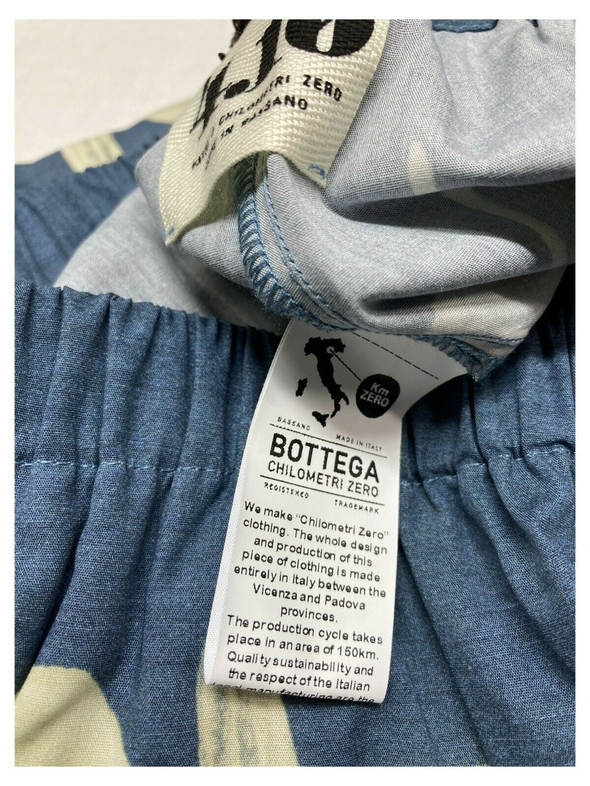 4.10 by BKØ pantalone donna fantasia art DD22455 MICENE 100% cotone MADE IN ITALY